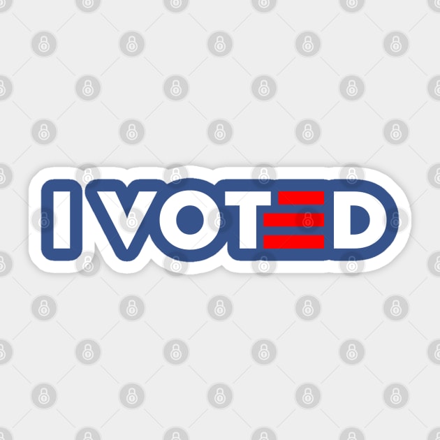 I VOTED (for biden) Sticker by jonah block